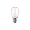 BULBO S14 FILAMENTO MACROLED 1W E27 AC180-265V ROJO