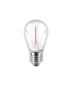 BULBO S14 FILAMENTO MACROLED 1W E27 AC180-265V ROJO