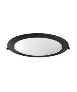 PANEL FLAT CIRCULAR NEGRO MACROLED 18W AC85-265V FRIO 6000K